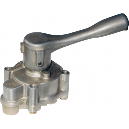 Manual height adjustment valve for trailer